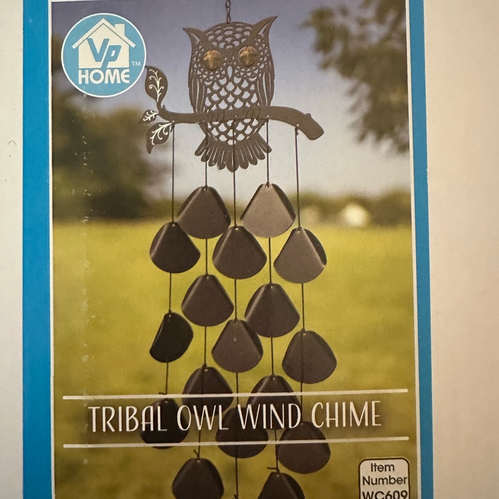 VP Home Tribal Owl Wind Chime